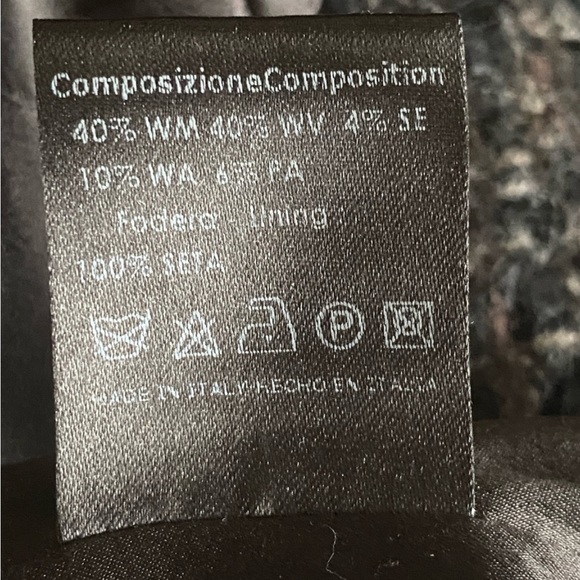 BRIONI MULTI COLOR TWEED SLEEVELESS WAIST GATHER FITTED DRESS Sz 42It - Picture 8 of 8